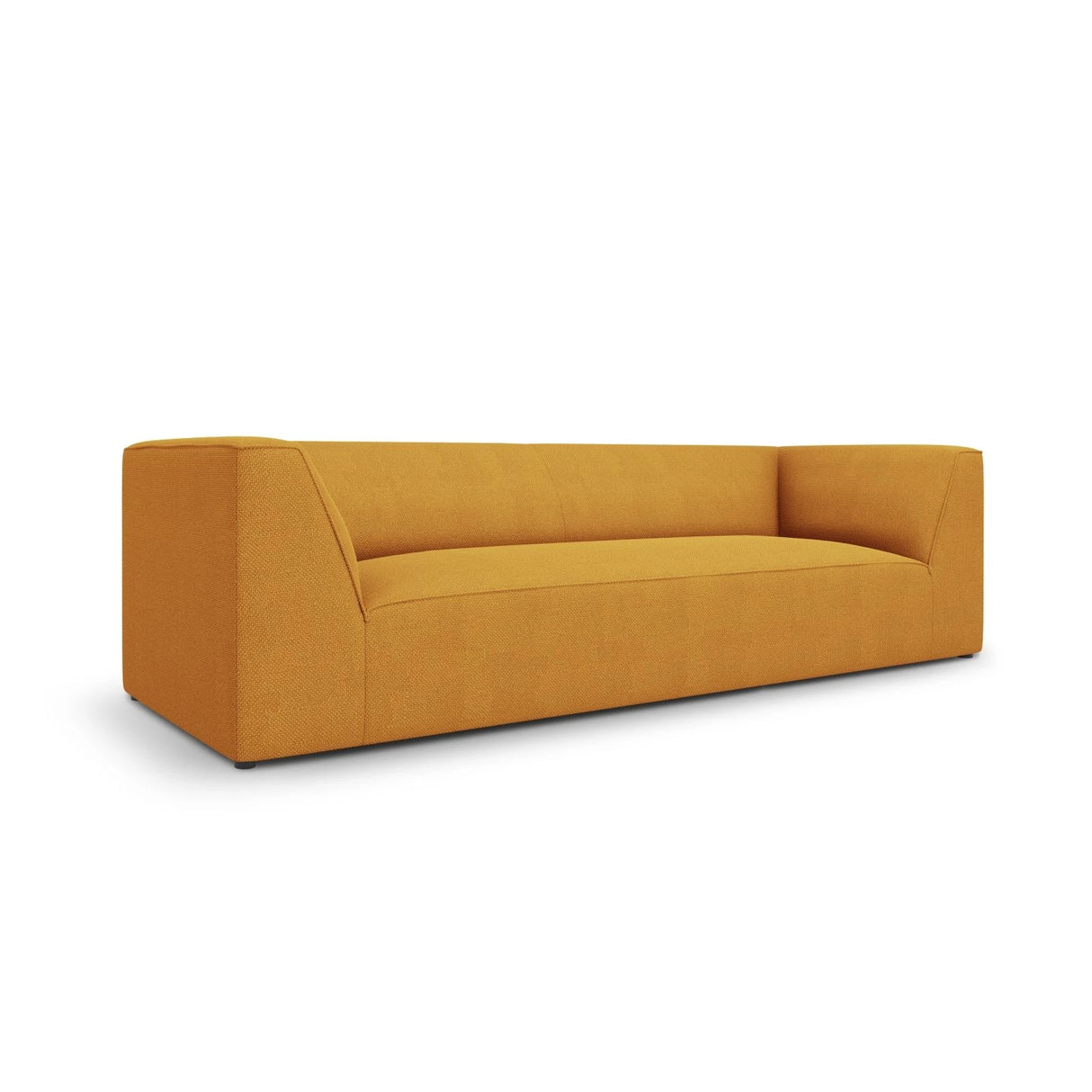 Ruby 3-Sitzer Sofa mit Bezug aus Strukturierter Stoff (Ota4) in Gelb, 232x93 cm – Bild 3