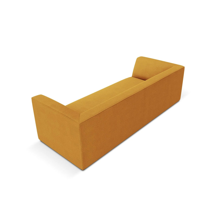 Ruby 3-Sitzer Sofa mit Bezug aus Strukturierter Stoff (Ota4) in Gelb, 232x93 cm – Bild 5