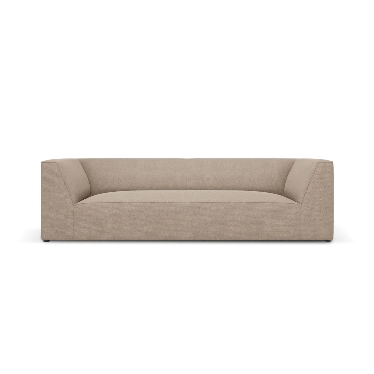 Ruby 3-Sitzer Sofa mit Bezug aus Strukturierter Stoff (Ota7) in Dunkelbeige, 232x93 cm – Bild 1