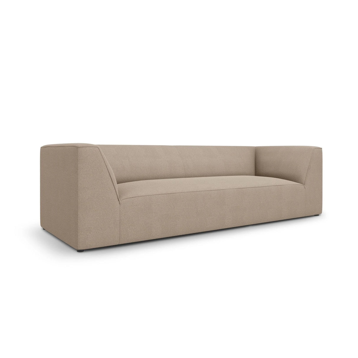 Ruby 3-Sitzer Sofa mit Bezug aus Strukturierter Stoff (Ota7) in Dunkelbeige, 232x93 cm – Bild 3