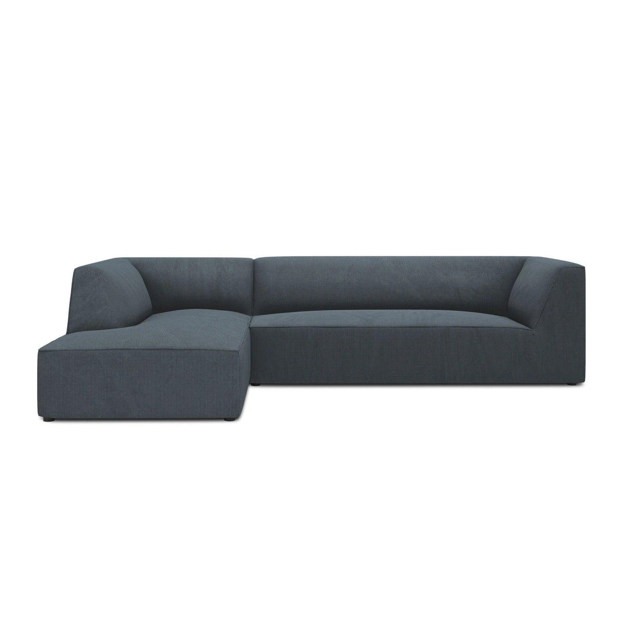 Ruby 4-Sitzer Ecksofa Links, mit Bezug aus Cord (ScaOce) in Blau, 273x180 cm – Bild 1