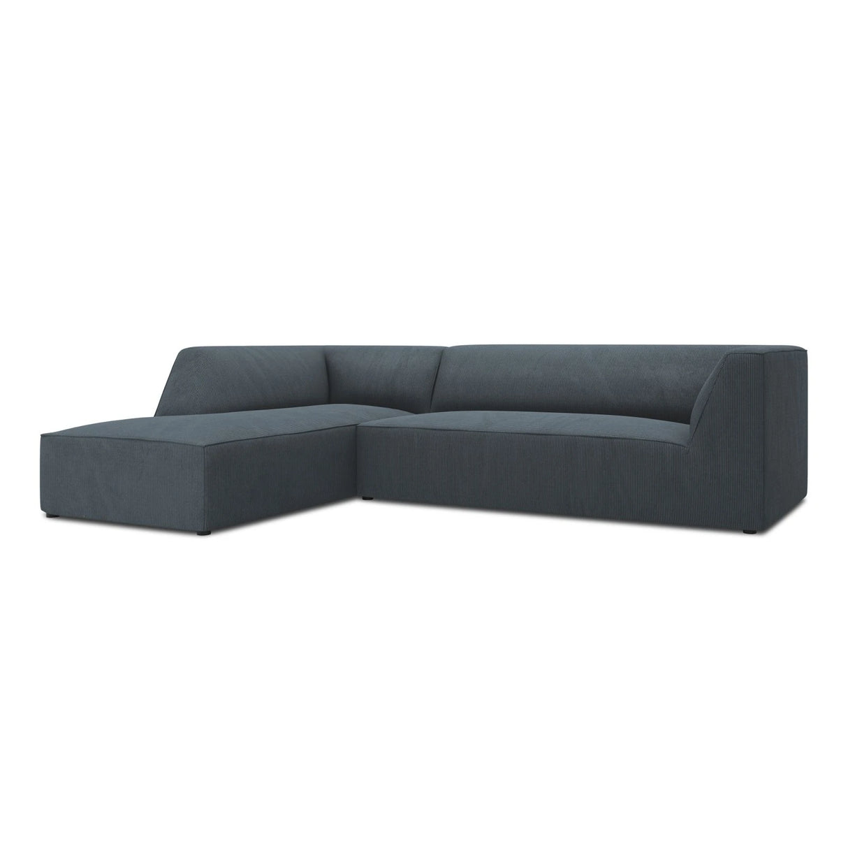 Ruby 4-Sitzer Ecksofa Links, mit Bezug aus Cord (ScaOce) in Blau, 273x180 cm – Bild 5