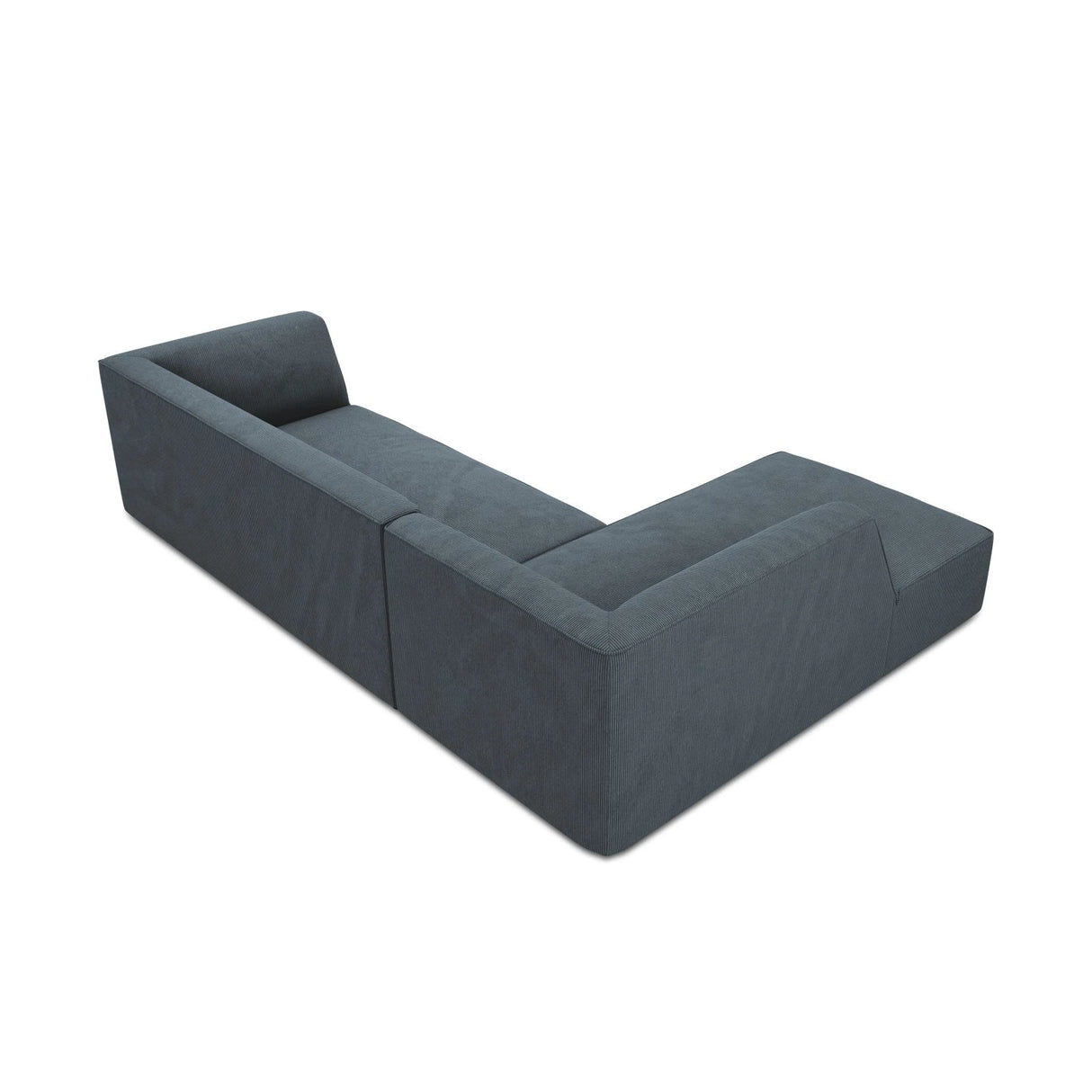 Ruby 4-Sitzer Ecksofa Links, mit Bezug aus Cord (ScaOce) in Blau, 273x180 cm – Bild 8