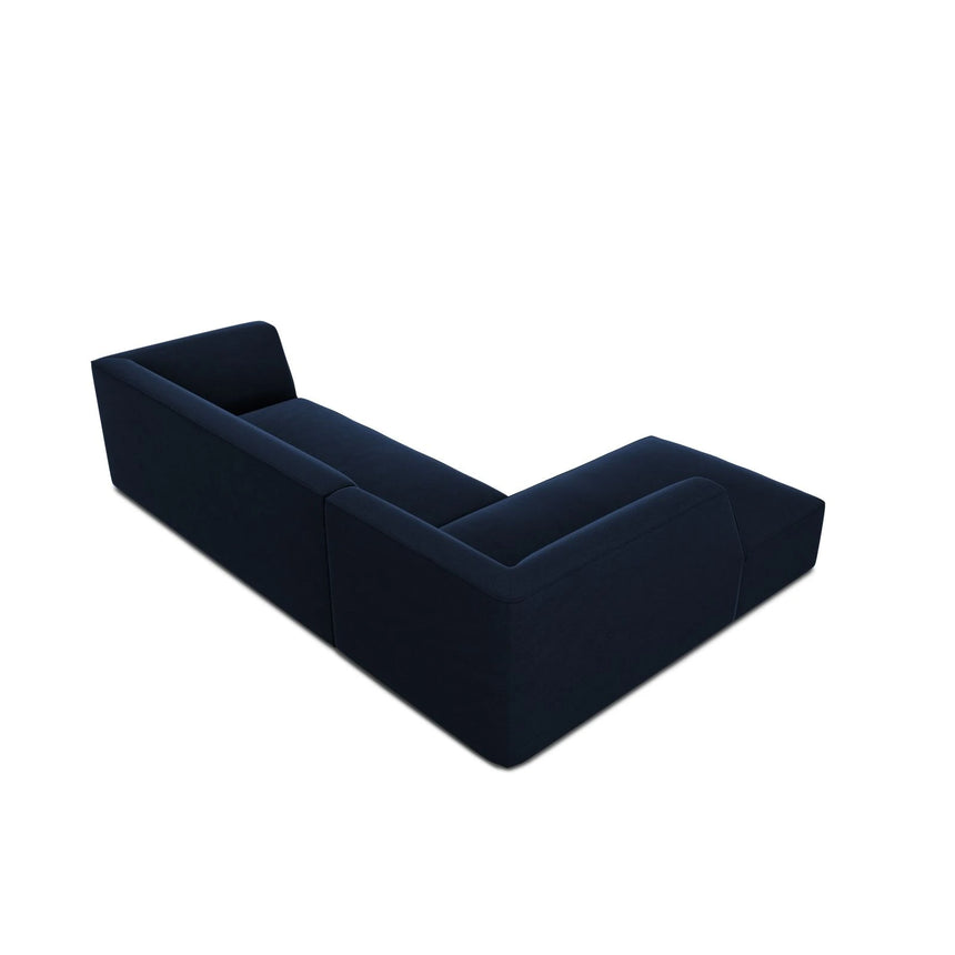 Ruby 4-Sitzer Ecksofa Links, mit Bezug aus Samt (Sal5) in Königsblau, 273x180 cm – Bild 8