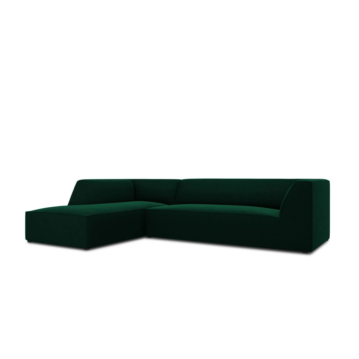 Ruby 4-Sitzer Ecksofa Links, mit Bezug aus Samt (Sal7) in Flaschengrün, 273x180 cm – Bild 6