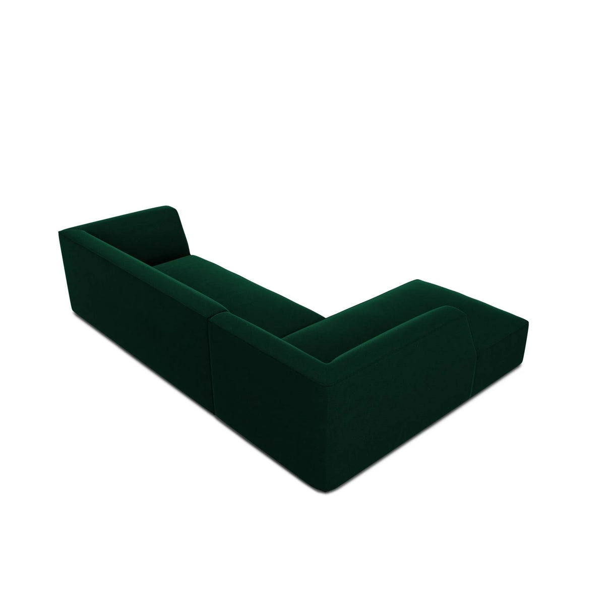 Ruby 4-Sitzer Ecksofa Links, mit Bezug aus Samt (Sal7) in Flaschengrün, 273x180 cm – Bild 8
