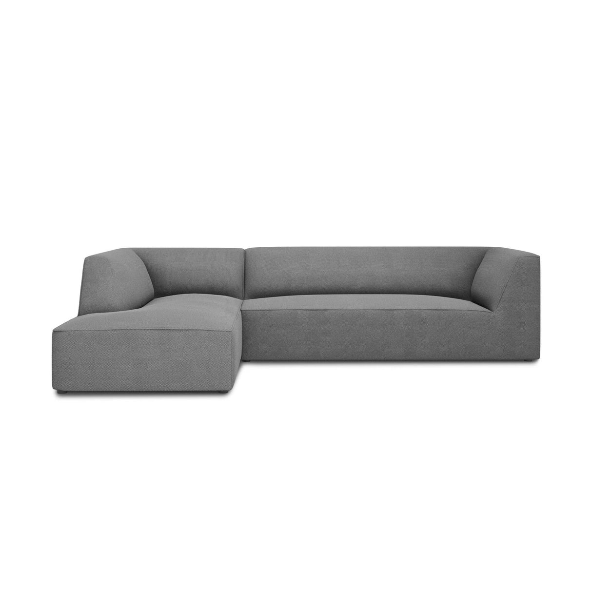 Ruby 4-Sitzer Ecksofa Links, mit Bezug aus Strukturierter Stoff (Ota11) in Grau, 273x180 cm – Bild 1
