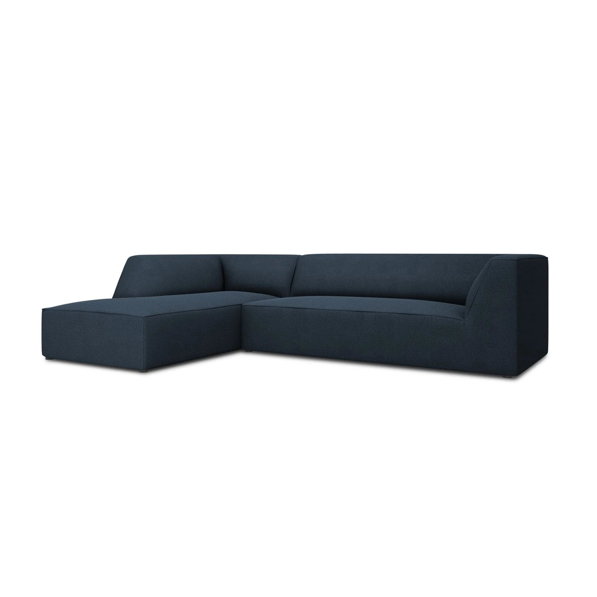 Ruby 4-Sitzer Ecksofa Links, mit Bezug aus Strukturierter Stoff (Ota18) in Marineblau, 273x180 cm – Bild 4