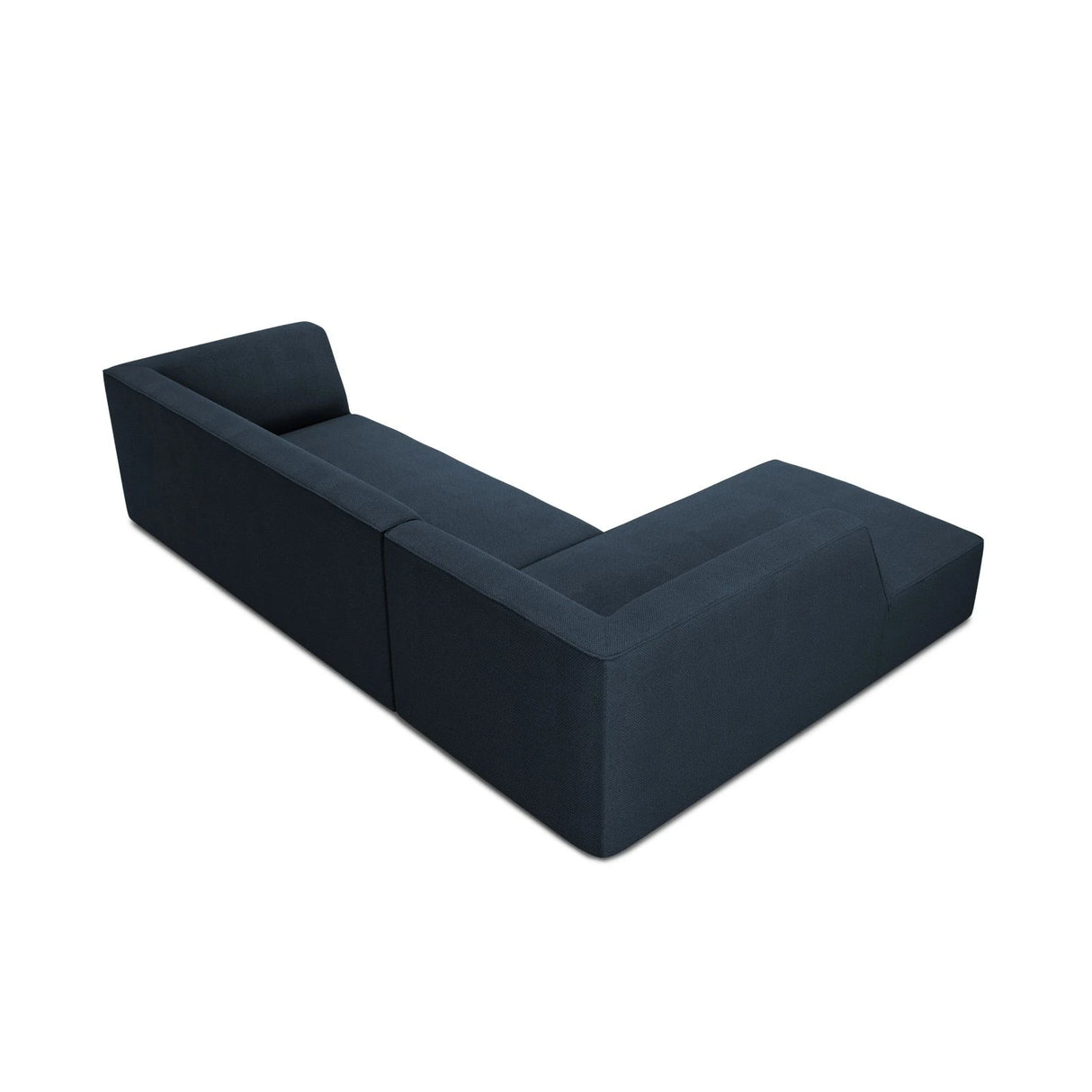 Ruby 4-Sitzer Ecksofa Links, mit Bezug aus Strukturierter Stoff (Ota18) in Marineblau, 273x180 cm – Bild 6