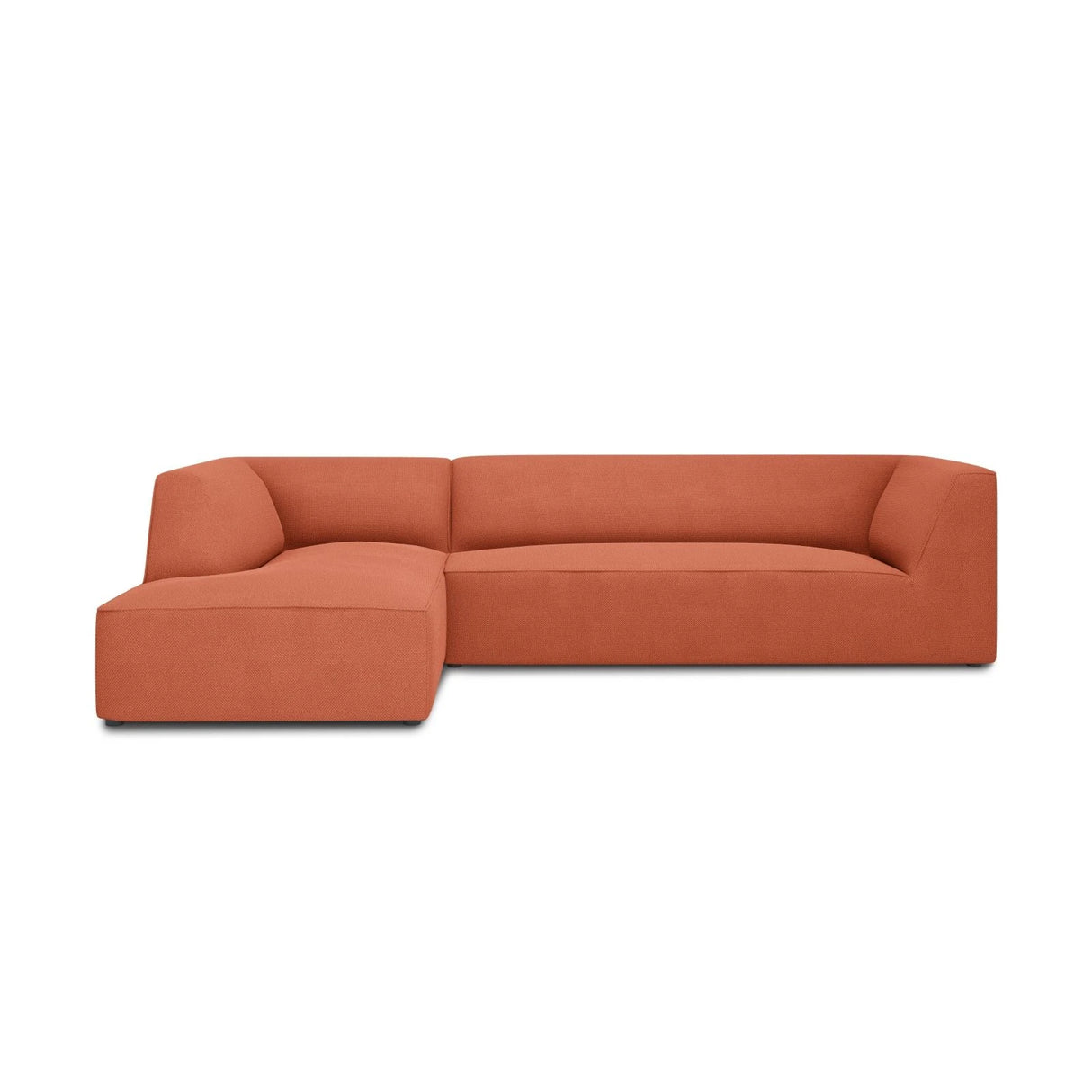 Ruby 4-Sitzer Ecksofa Links, mit Bezug aus Strukturierter Stoff (Ota2) in Coral, 273x180 cm – Bild 1
