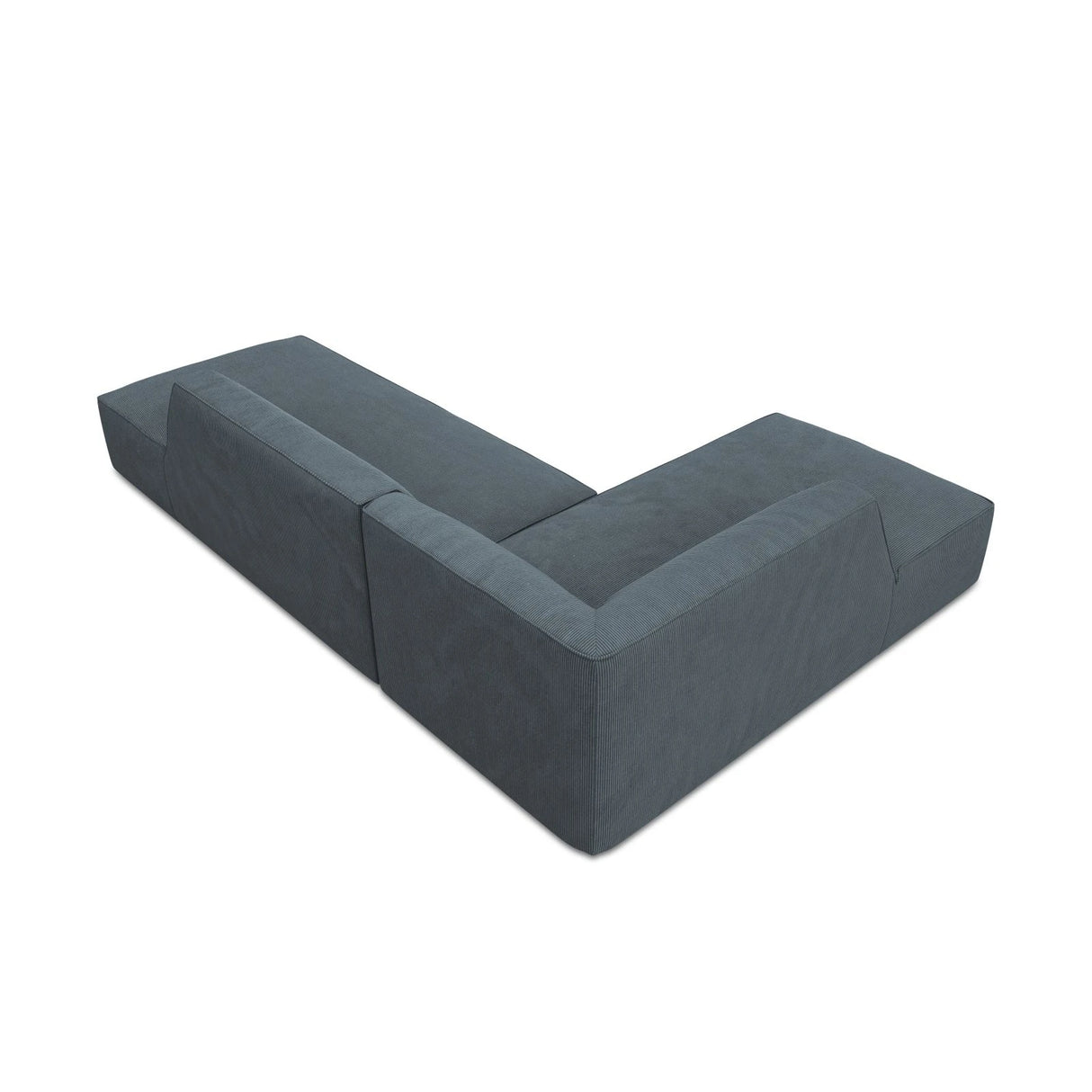 Ruby 4-Sitzer Ecksofa offen, Links, mit Bezug aus Cord (ScaOce) in Blau, 273x180 cm – Bild 7