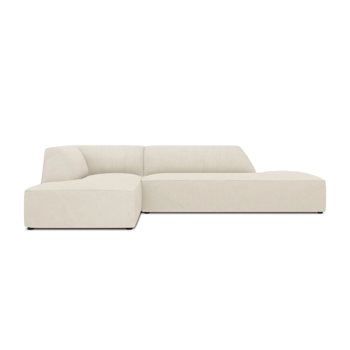 Ruby 4-Sitzer Ecksofa offen, Links, mit Bezug aus Samt, Cord oder Strukturstoff, 273x180 cm – Bild 1
