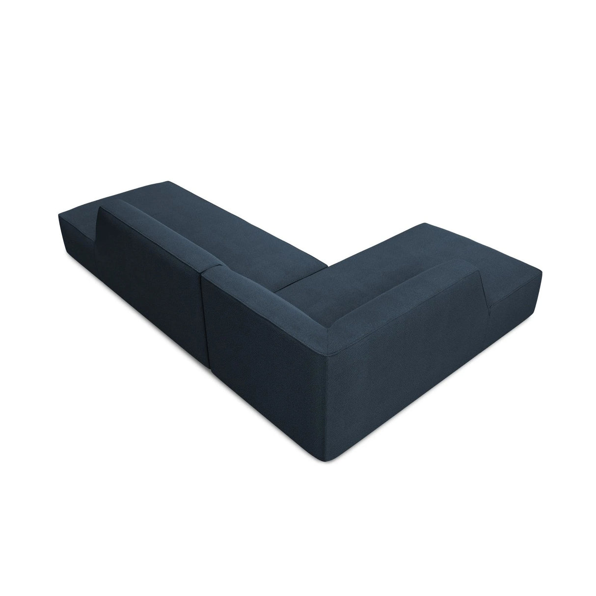 Ruby 4-Sitzer Ecksofa offen, Links, mit Bezug aus Strukturierter Stoff (Ota18) in Marineblau, 273x180 cm – Bild 5