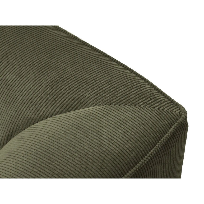 Ruby 4-Sitzer Ecksofa offen, Rechts, mit Bezug aus Cord (ScaFor) in Grün, 273x180 cm – Bild 4