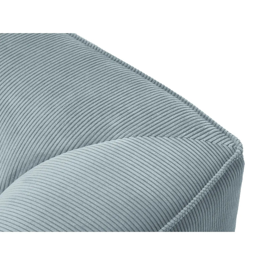 Ruby 4-Sitzer Ecksofa offen, Rechts, mit Bezug aus Cord (ScaSky) in Hellblau, 273x180 cm – Bild 4