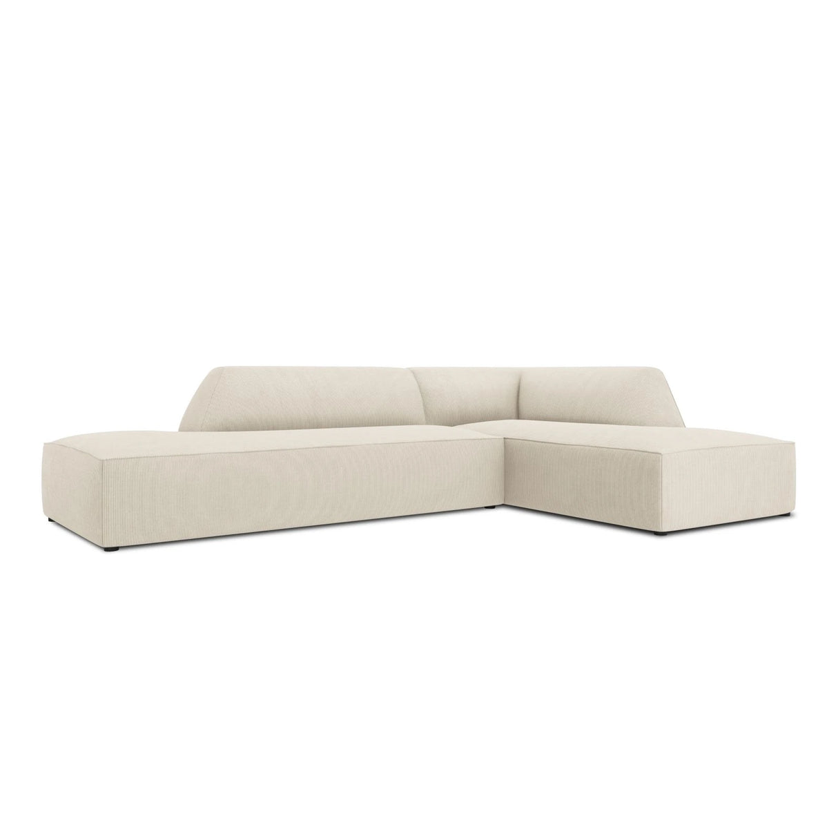 Ruby 4-Sitzer Ecksofa offen, Rechts, mit Bezug aus Samt, Cord oder Strukturstoff, 273x180 cm – Bild 5