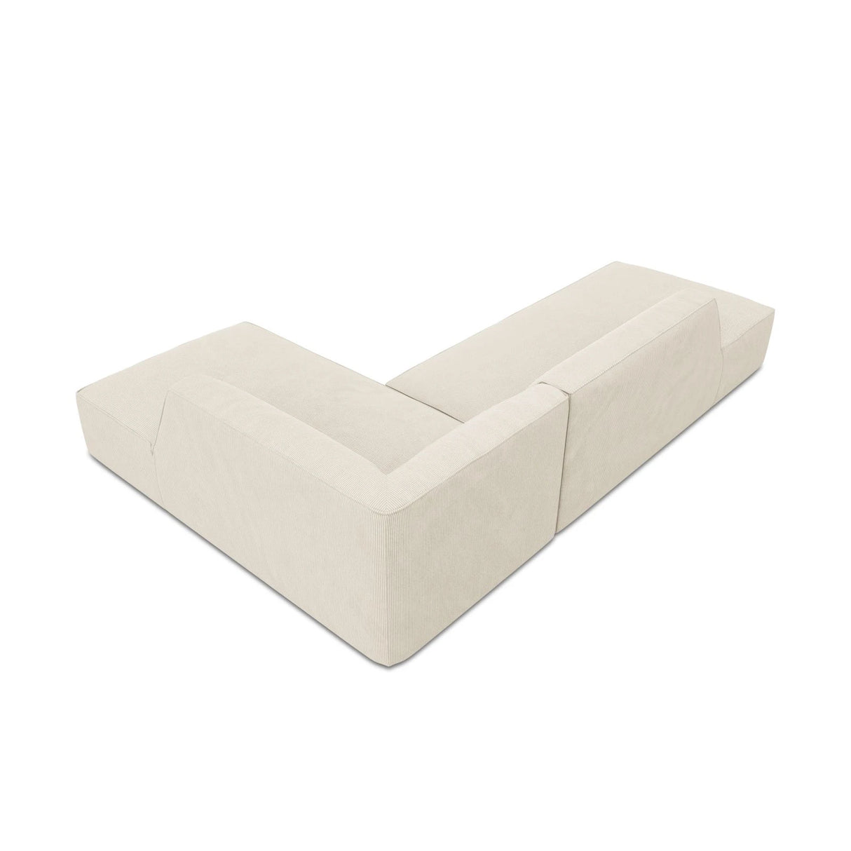 Ruby 4-Sitzer Ecksofa offen, Rechts, mit Bezug aus Samt, Cord oder Strukturstoff, 273x180 cm – Bild 7