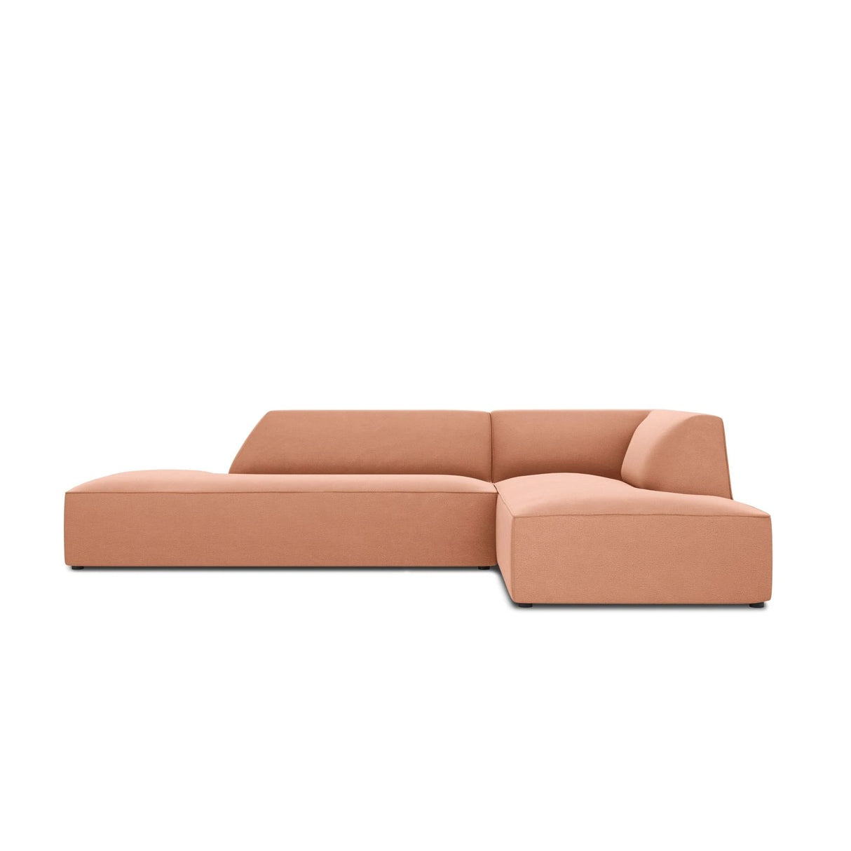 Ruby 4-Sitzer Ecksofa offen, Rechts, mit Bezug aus Samt (Sal11) in Rosa, 273x180 cm – Bild 1