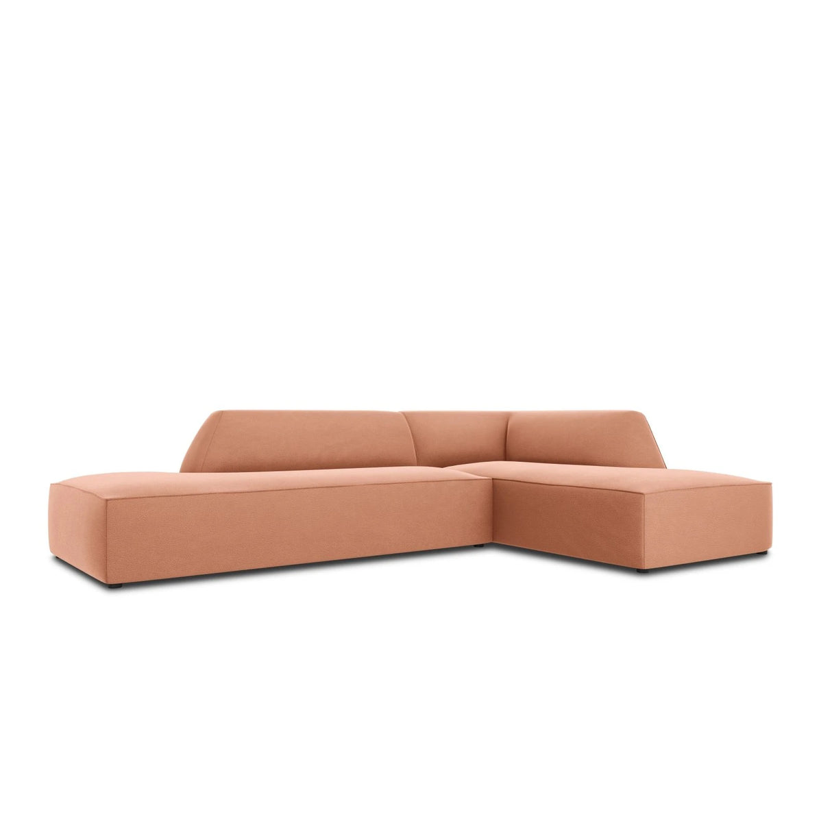Ruby 4-Sitzer Ecksofa offen, Rechts, mit Bezug aus Samt (Sal11) in Rosa, 273x180 cm – Bild 5
