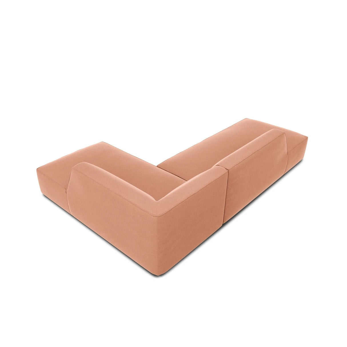 Ruby 4-Sitzer Ecksofa offen, Rechts, mit Bezug aus Samt (Sal11) in Rosa, 273x180 cm – Bild 7