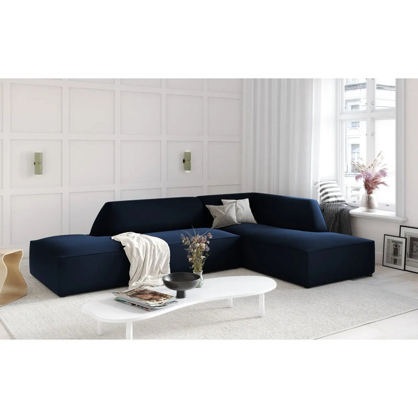 Ruby 4-Sitzer Ecksofa offen, Rechts, mit Bezug aus Samt, Cord oder Strukturstoff, 273x180 cm - ZEN ZONE Furniture