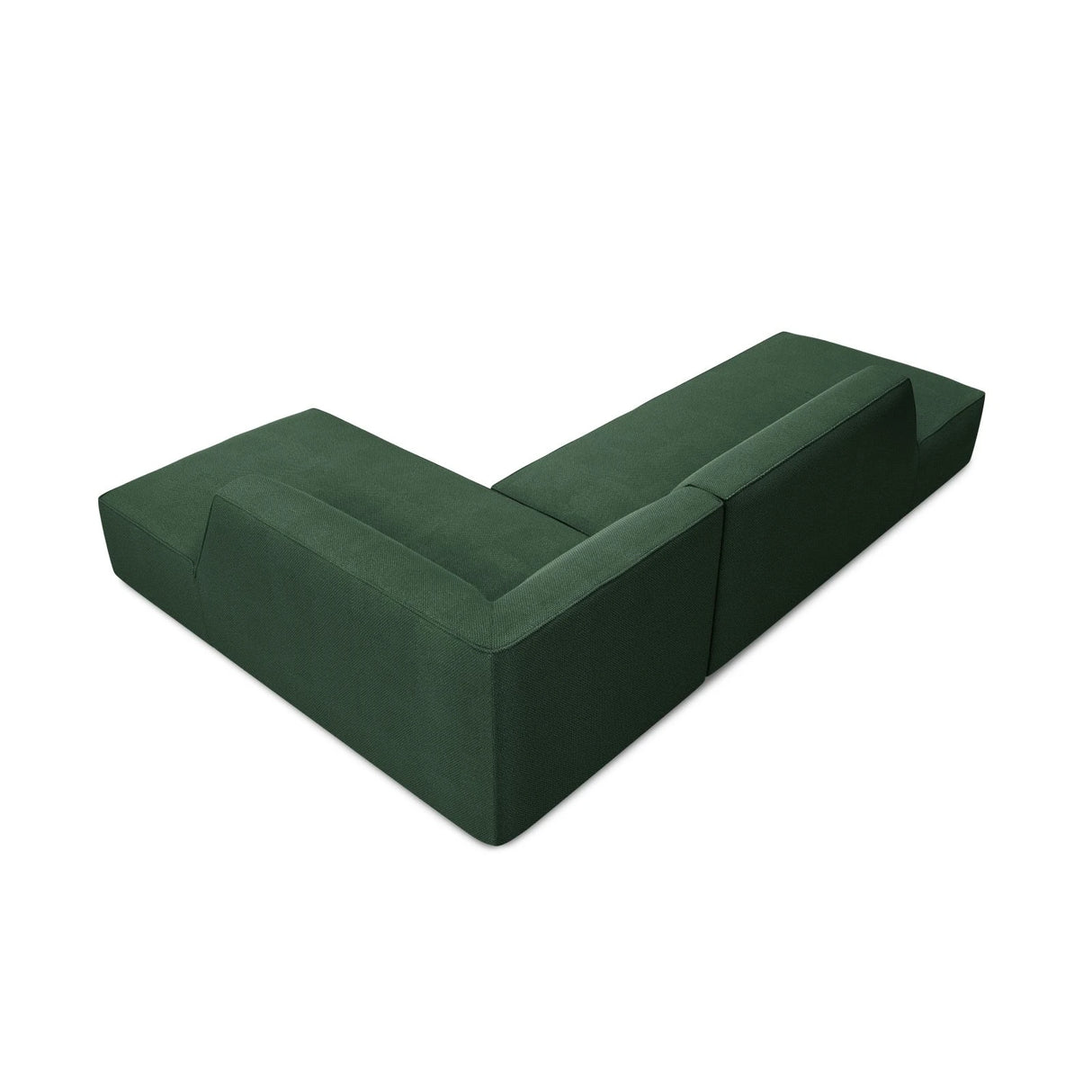 Ruby 4-Sitzer Ecksofa offen, Rechts, mit Bezug aus Strukturierter Stoff (Ota14) in Grün, 273x180 cm – Bild 5