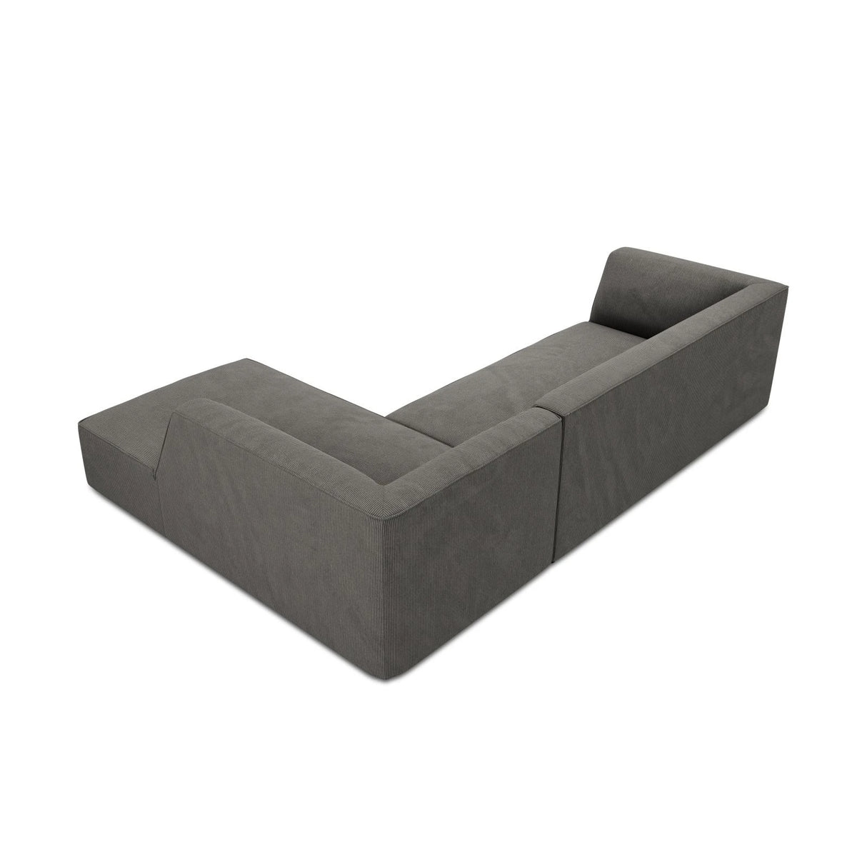 Ruby 4-Sitzer Ecksofa Rechts, mit Bezug aus Cord (ScaAnt) in Dunkelgrau, 273x180 cm – Bild 8