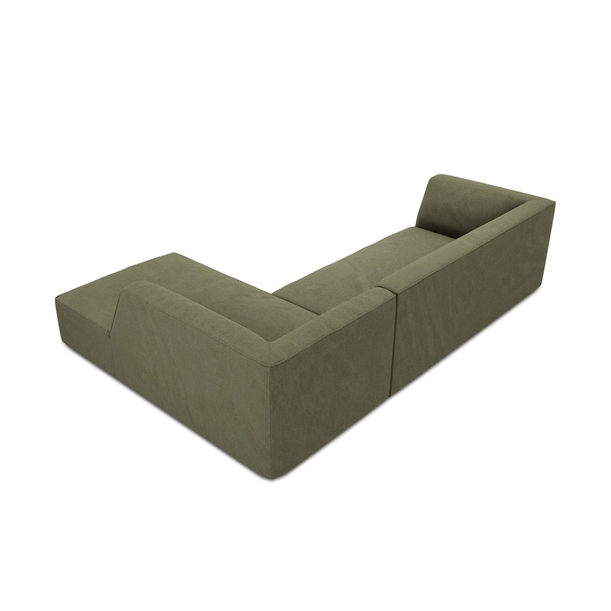 Ruby 4-Sitzer Ecksofa Rechts, mit Bezug aus Cord (ScaFor) in Grün, 273x180 cm – Bild 8