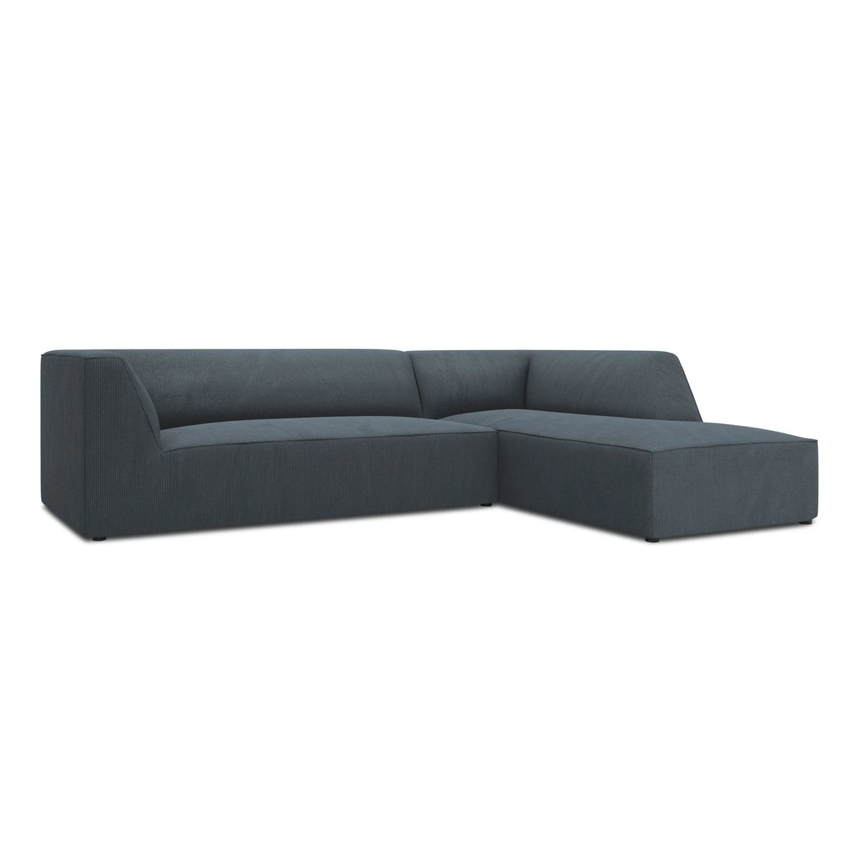 Ruby 4-Sitzer Ecksofa Rechts, mit Bezug aus Cord (ScaOce) in Blau, 273x180 cm – Bild 5