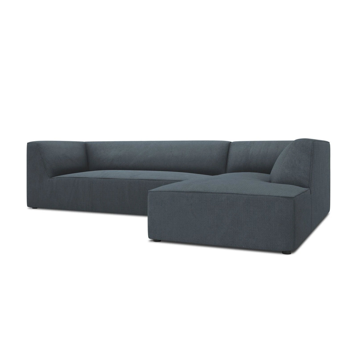 Ruby 4-Sitzer Ecksofa Rechts, mit Bezug aus Cord (ScaOce) in Blau, 273x180 cm – Bild 6