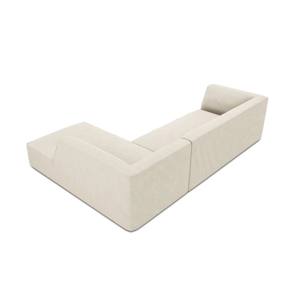 Ruby 4-Sitzer Ecksofa Rechts, mit Bezug aus Samt, Cord oder Strukturstoff, 273x180 cm – Bild 8