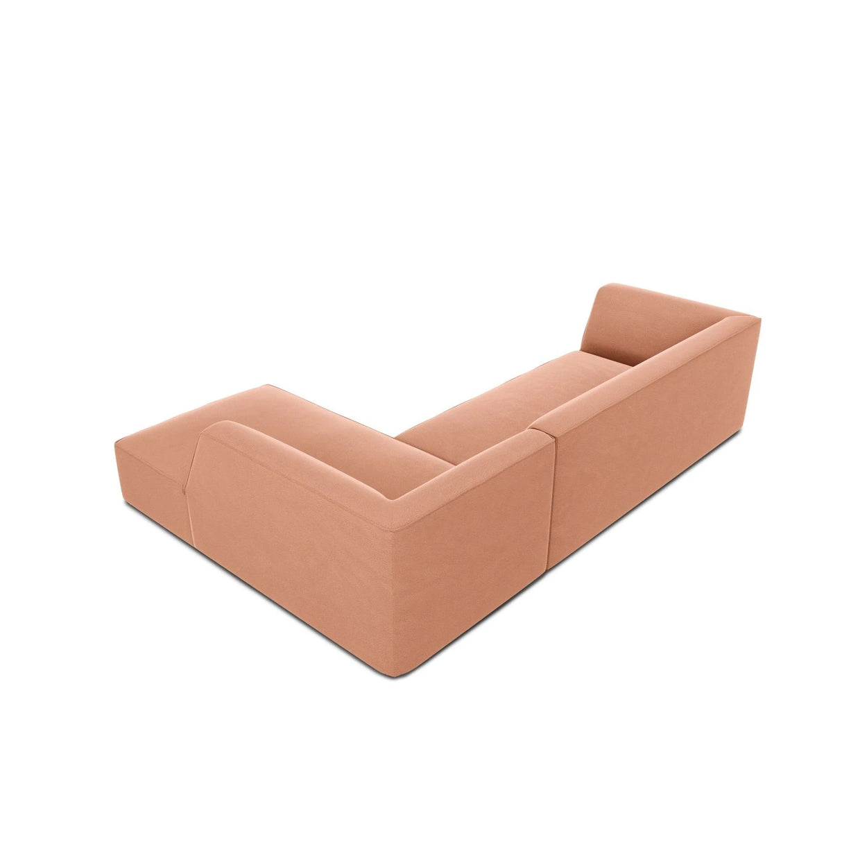 Ruby 4-Sitzer Ecksofa Rechts, mit Bezug aus Samt (Sal11) in Rosa, 273x180 cm – Bild 8