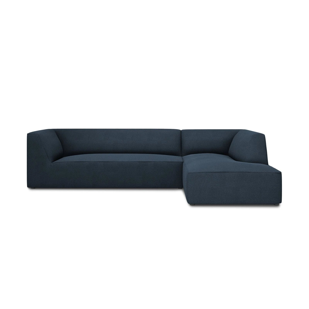Ruby 4-Sitzer Ecksofa Rechts, mit Bezug aus Strukturierter Stoff (Ota18) in Marineblau, 273x180 cm – Bild 1