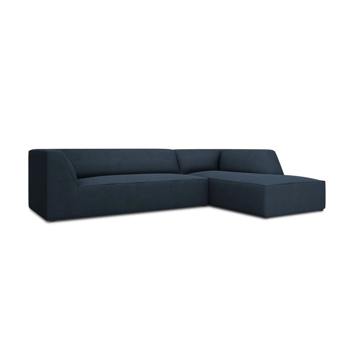 Ruby 4-Sitzer Ecksofa Rechts, mit Bezug aus Strukturierter Stoff (Ota18) in Marineblau, 273x180 cm – Bild 4
