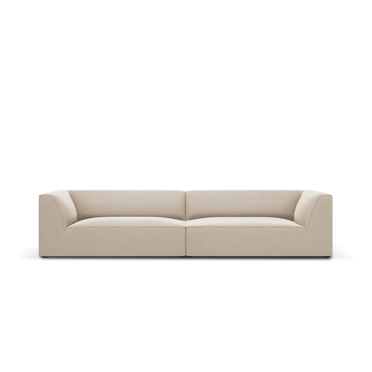 Ruby 4-Sitzer Sofa mit Bezug aus Samt (Sal1) in Beige, 302x93 cm – Bild 1