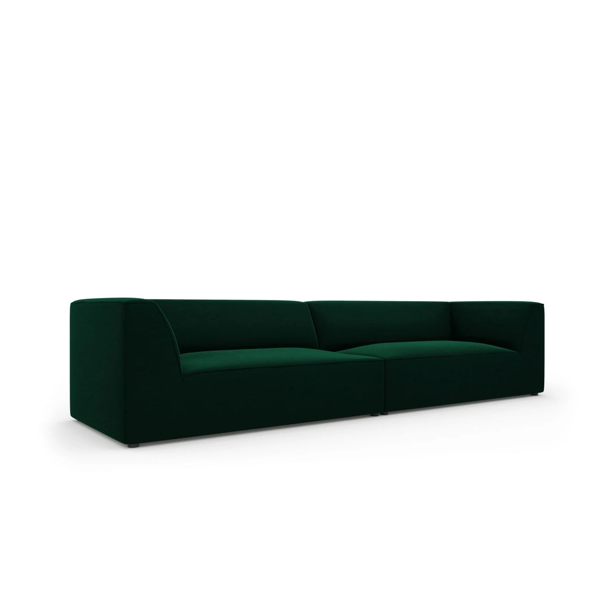 Ruby 4-Sitzer Sofa mit Bezug aus Samt (Sal7) in Flaschengrün, 302x93 cm – Bild 5