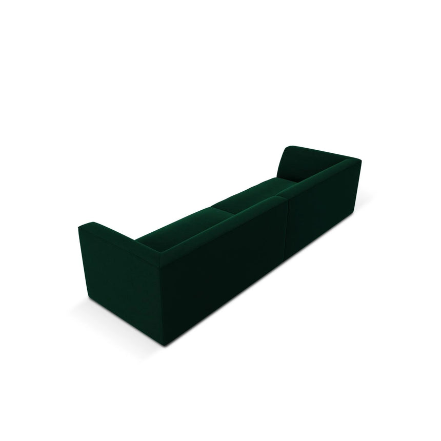 Ruby 4-Sitzer Sofa mit Bezug aus Samt (Sal7) in Flaschengrün, 302x93 cm – Bild 7