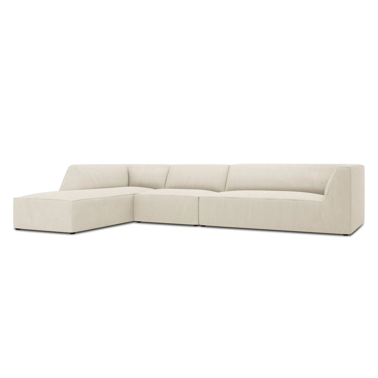 Ruby 5-Sitzer Ecksofa Links, mit Bezug aus Samt, Cord oder Strukturstoff, 366x180 cm – Bild 5