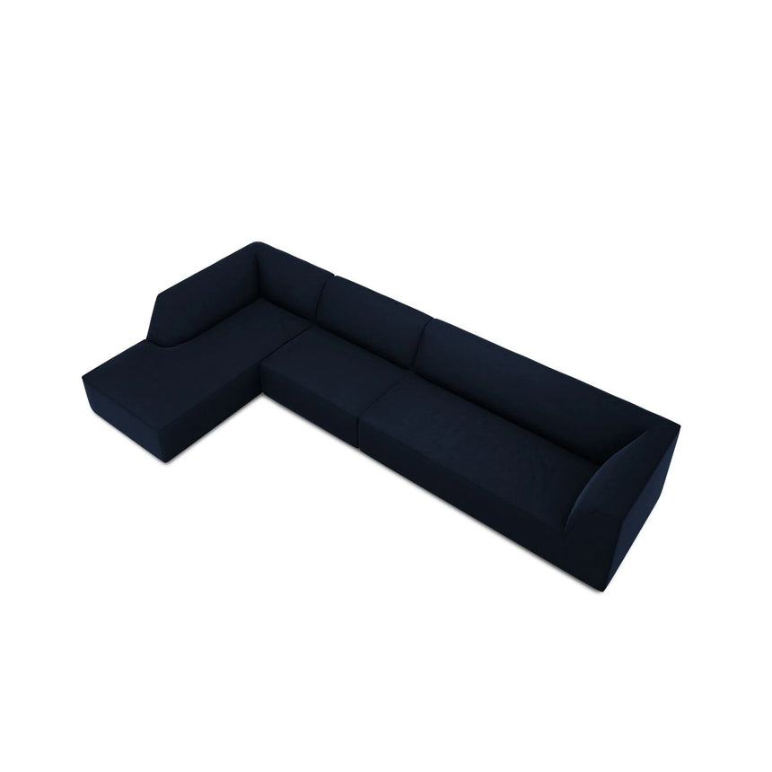 Ruby 5-Sitzer Ecksofa Links, mit Bezug aus Samt (Sal5) in Königsblau, 366x180 cm – Bild 7