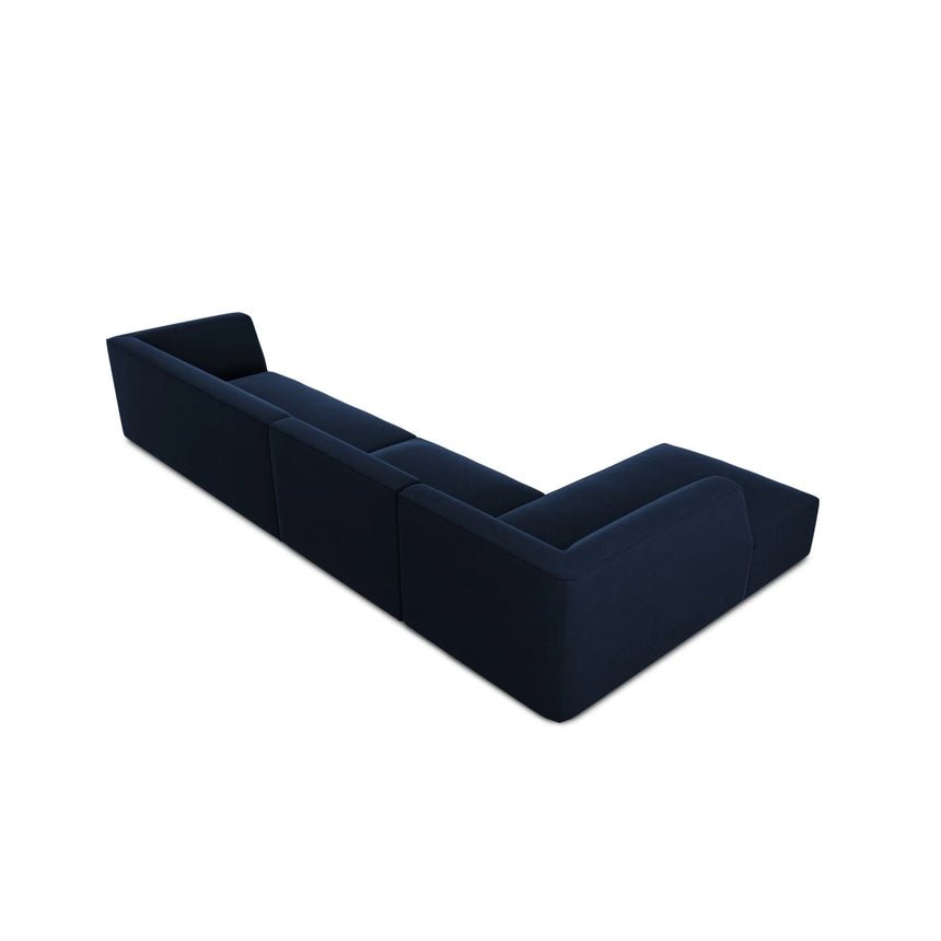 Ruby 5-Sitzer Ecksofa Links, mit Bezug aus Samt (Sal5) in Königsblau, 366x180 cm – Bild 8