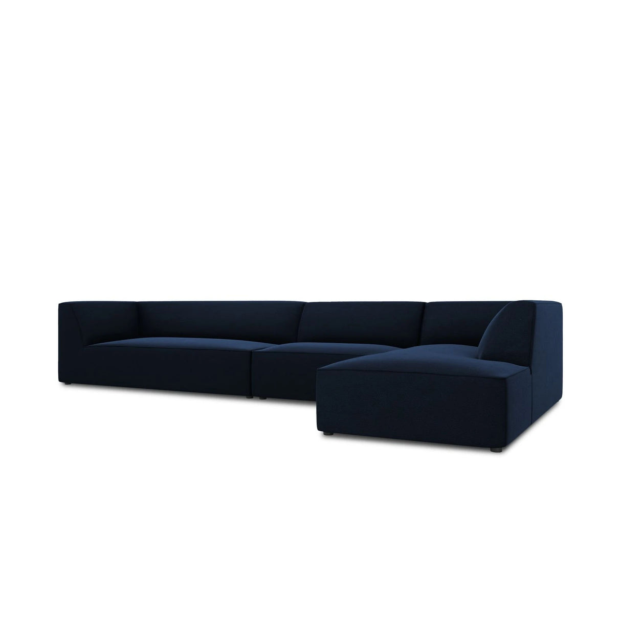 Ruby 5-Sitzer Ecksofa Rechts, mit Bezug aus Samt (Sal5) in Königsblau, 366x180 cm – Bild 6