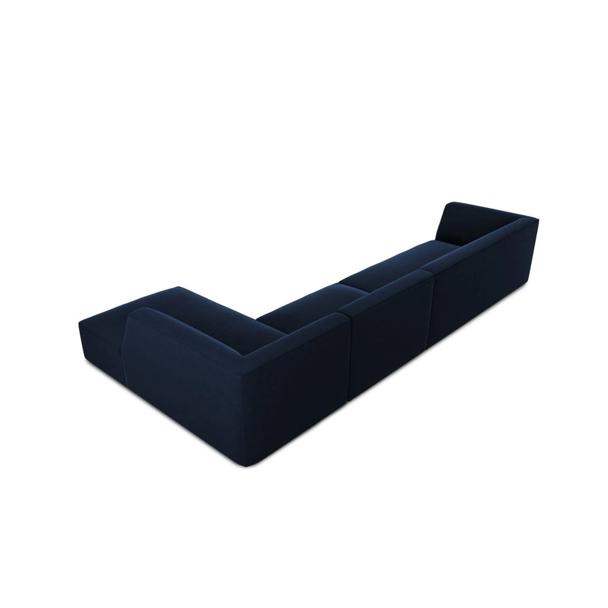 Ruby 5-Sitzer Ecksofa Rechts, mit Bezug aus Samt (Sal5) in Königsblau, 366x180 cm – Bild 8