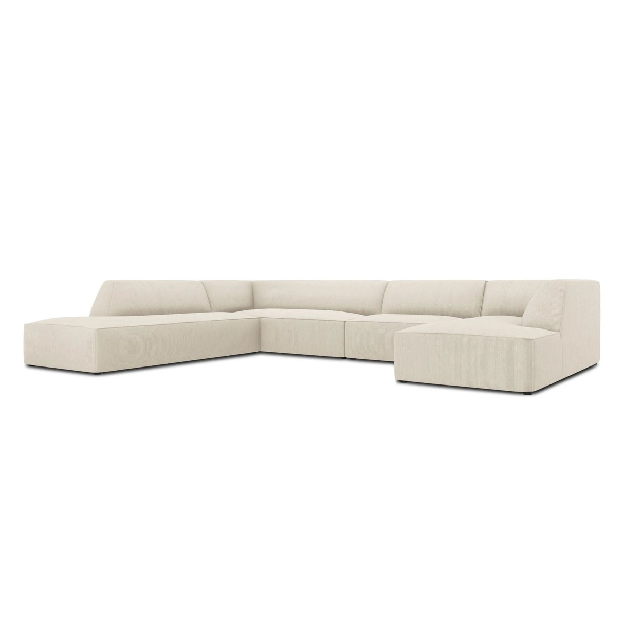 Ruby 7-Sitzer Panorama-Sofa Links, mit Bezug in Samt, Cord oder Strukturstoff, 366x273 cm – Bild 5