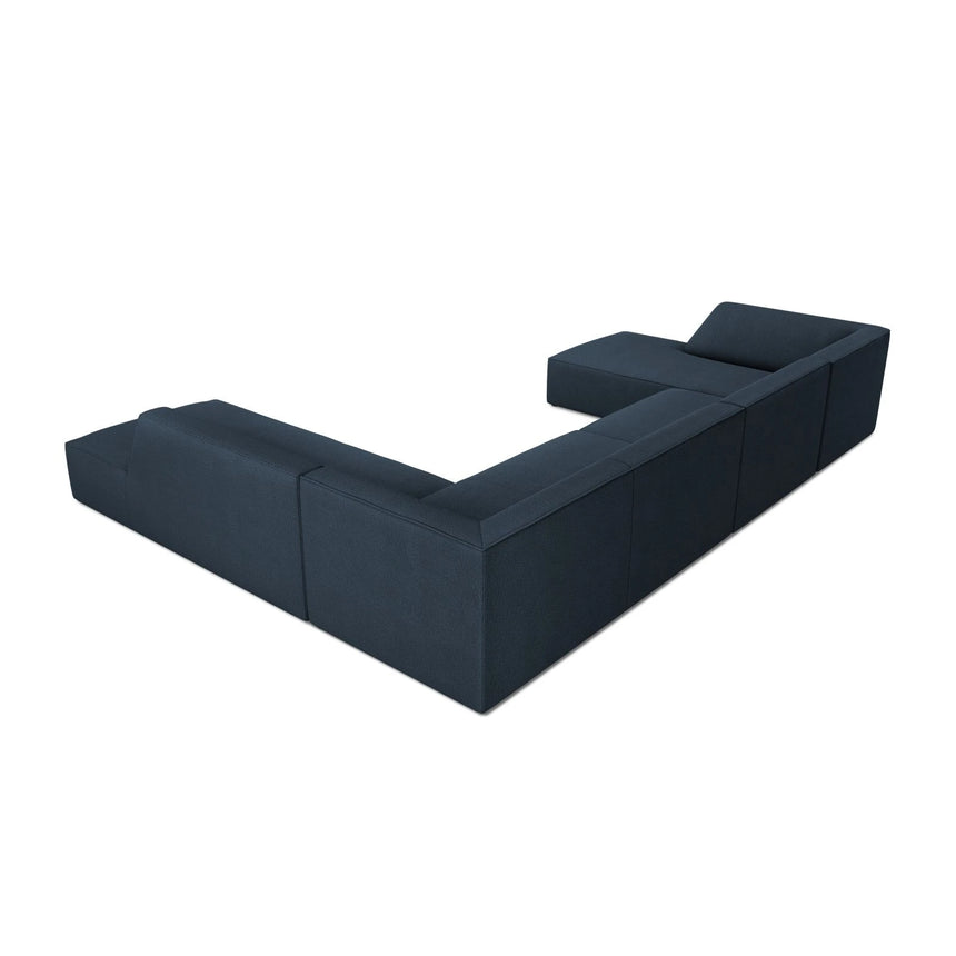 Ruby 7-Sitzer Panorama-Sofa Rechts, mit Bezug in Strukturierter Stoff (Ota18) in Marineblau, 366x273 cm – Bild 5
