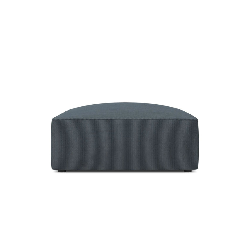 Ruby Pouf mit Bezug in Cord (ScaOce) in Blau, 93x93 cm – Bild 1