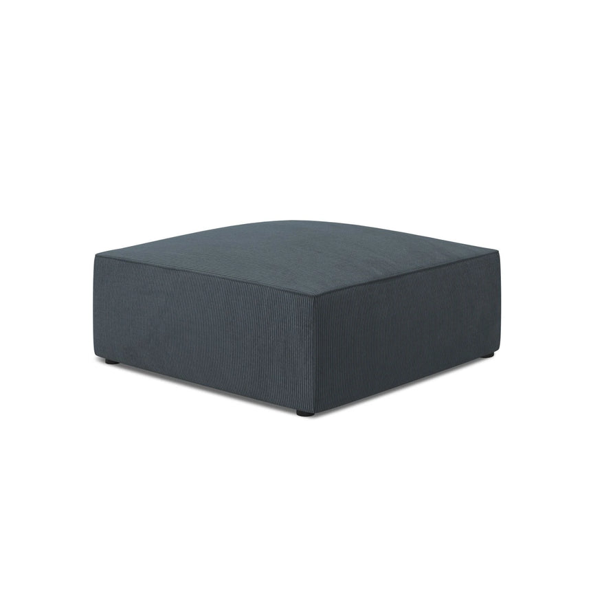 Ruby Pouf mit Bezug in Cord (ScaOce) in Blau, 93x93 cm – Bild 5