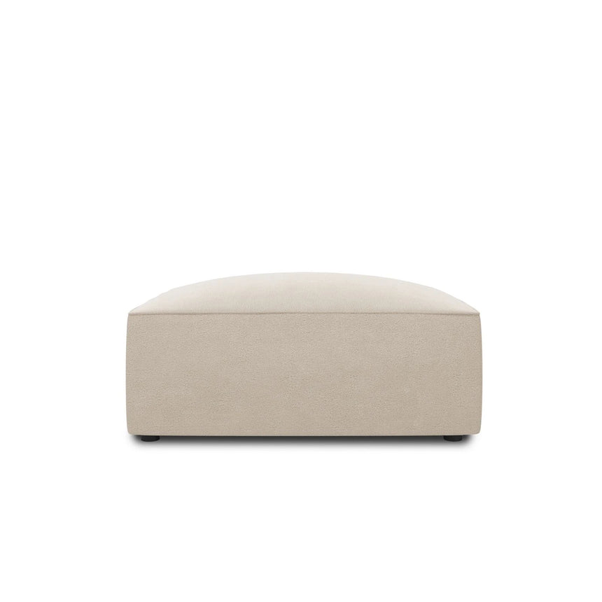 Ruby Pouf mit Bezug in Samt (Sal1) in Beige, 93x93 cm – Bild 1