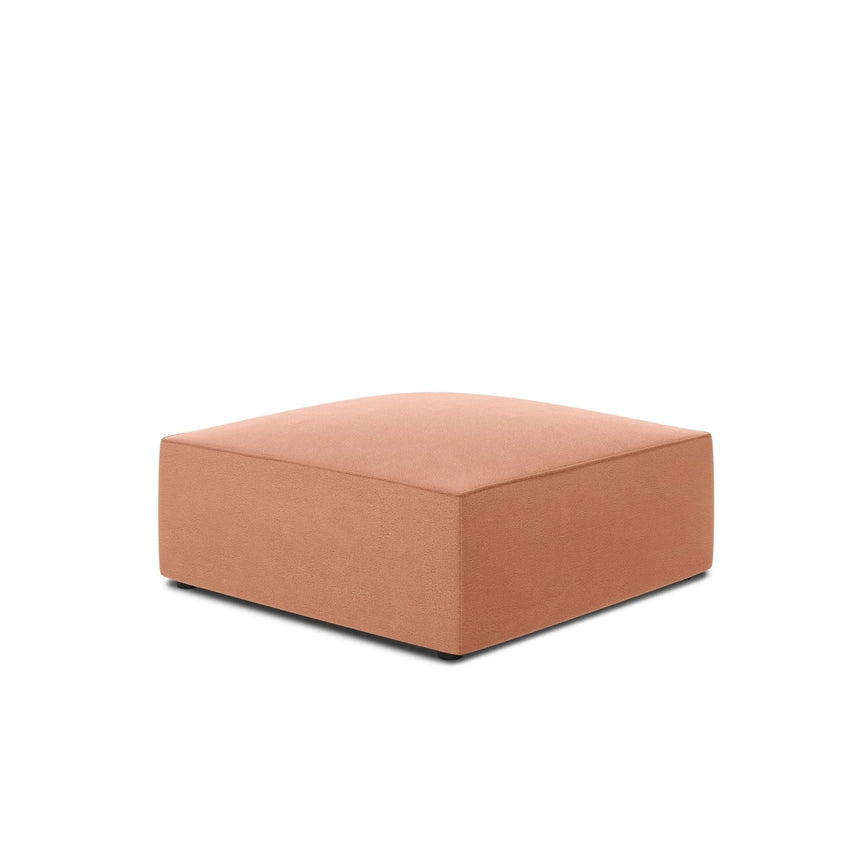 Ruby Pouf mit Bezug in Samt (Sal11) in Rosa, 93x93 cm – Bild 4