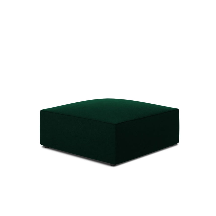 Ruby Pouf mit Bezug in Samt (Sal7) in Flaschengrün, 93x93 cm – Bild 4
