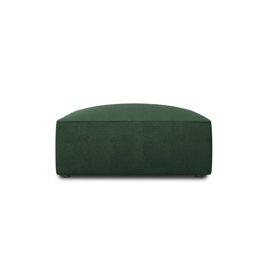 Ruby Pouf mit Bezug in Strukturierter Stoff (Ota14) in Grün, 93x93 cm – Bild 1